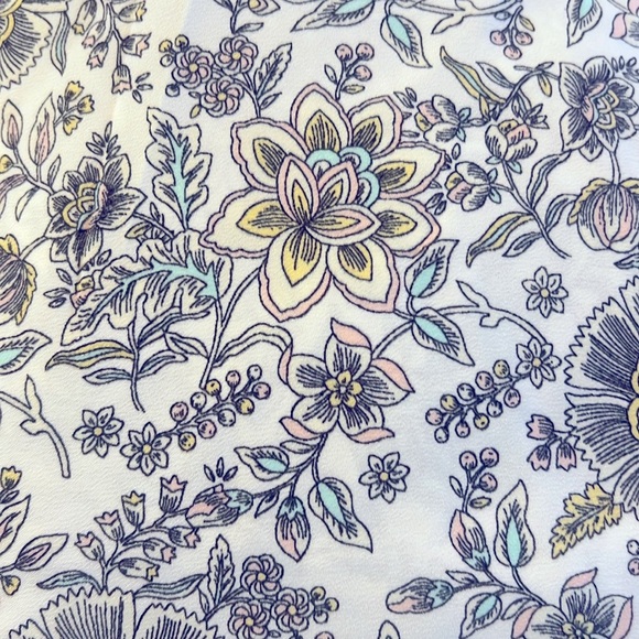 LOFT Floral 🌺 Maxi Dress in White and Pink - Picture 7 of 8